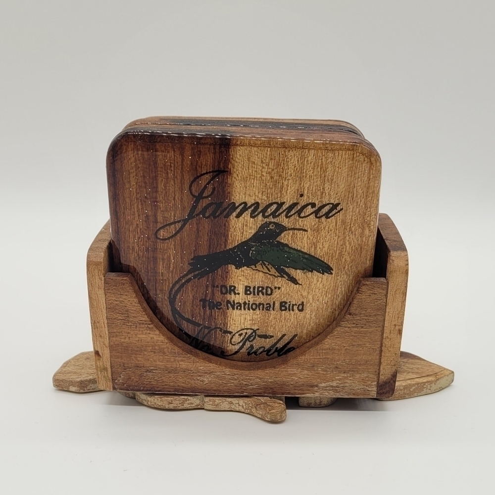 Jamaica Wooden Handmade Coasters set of 6​​​